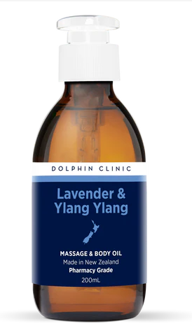 Dolphin Clinic Lavender & Ylang Ylang Massage Oil 200ml